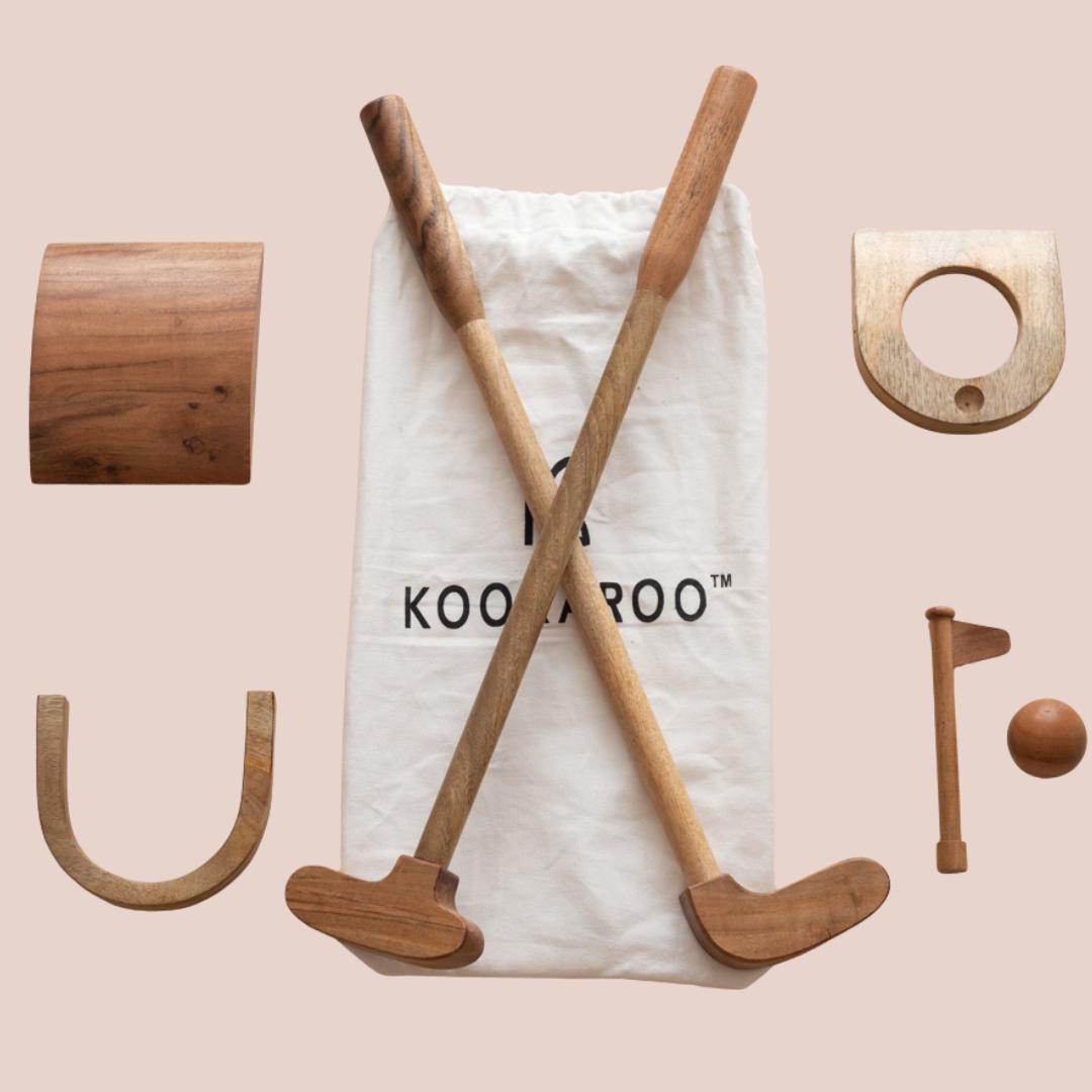 Wooden Golf Set for Kids – Montessori-Inspired Indoor & Outdoor Play