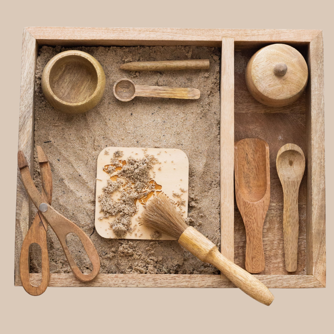 Sensory Bin with Tools