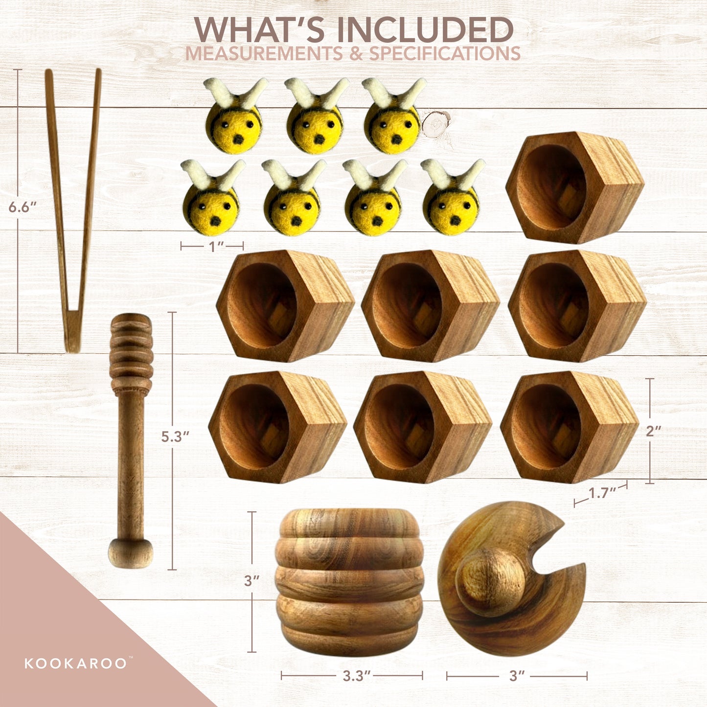 Montessori Wooden Beehive Sorting Toy