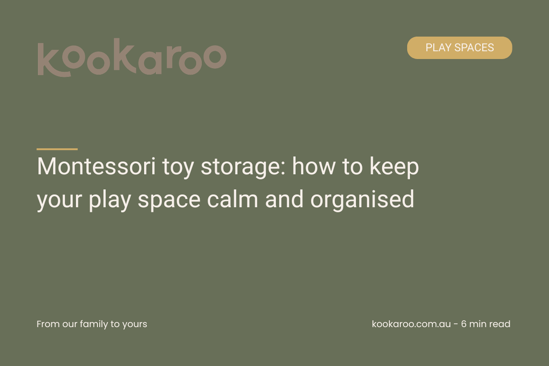 Montessori toy storage: how to keep your play space calm and organised