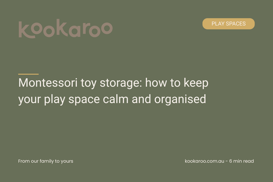 Montessori toy storage: how to keep your play space calm and organised