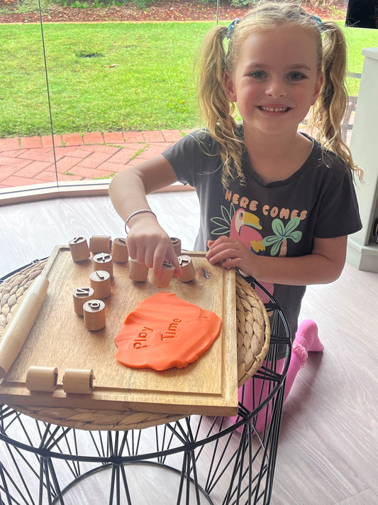 🛒 Pre-sales start mid-June!   Be the first to grab our new Montessori-inspired Play-Dough Stamps.