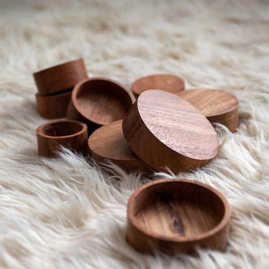 Wooden Sensory Stacking Bowls – Montessori Nesting Toy for Toddlers