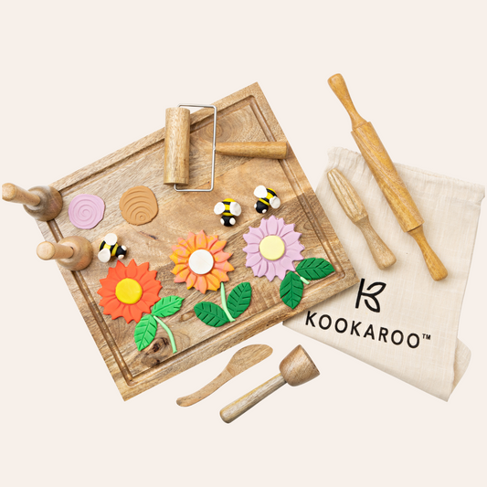 Montessori Wooden Playdough Tools Set